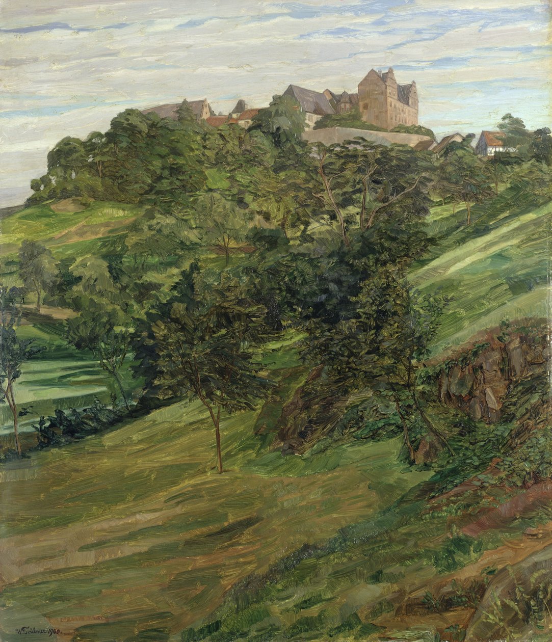Zamek Lichtenberg w Odenwaldzie, 1900 autorstwa Heinrich Wilhelm Truebner