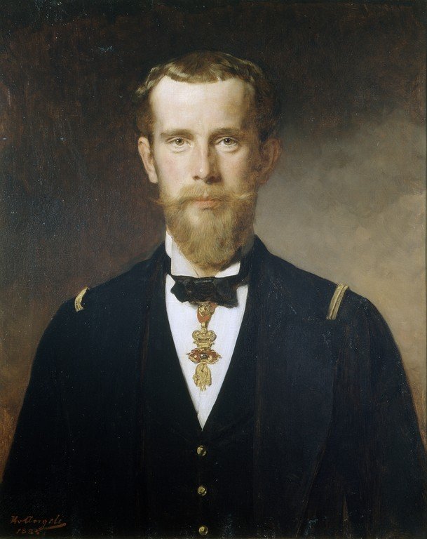 Książę Koronny Rudolf w granatowej spódnicy z Orderem Złotego Runa autorstwa Heinrich von Angeli