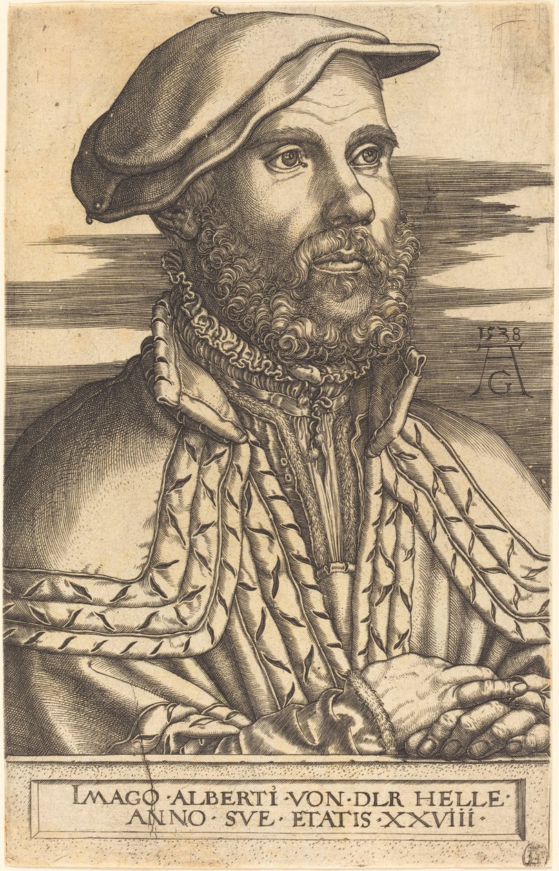 Albert van der Helle autorstwa Heinrich Aldegrever
