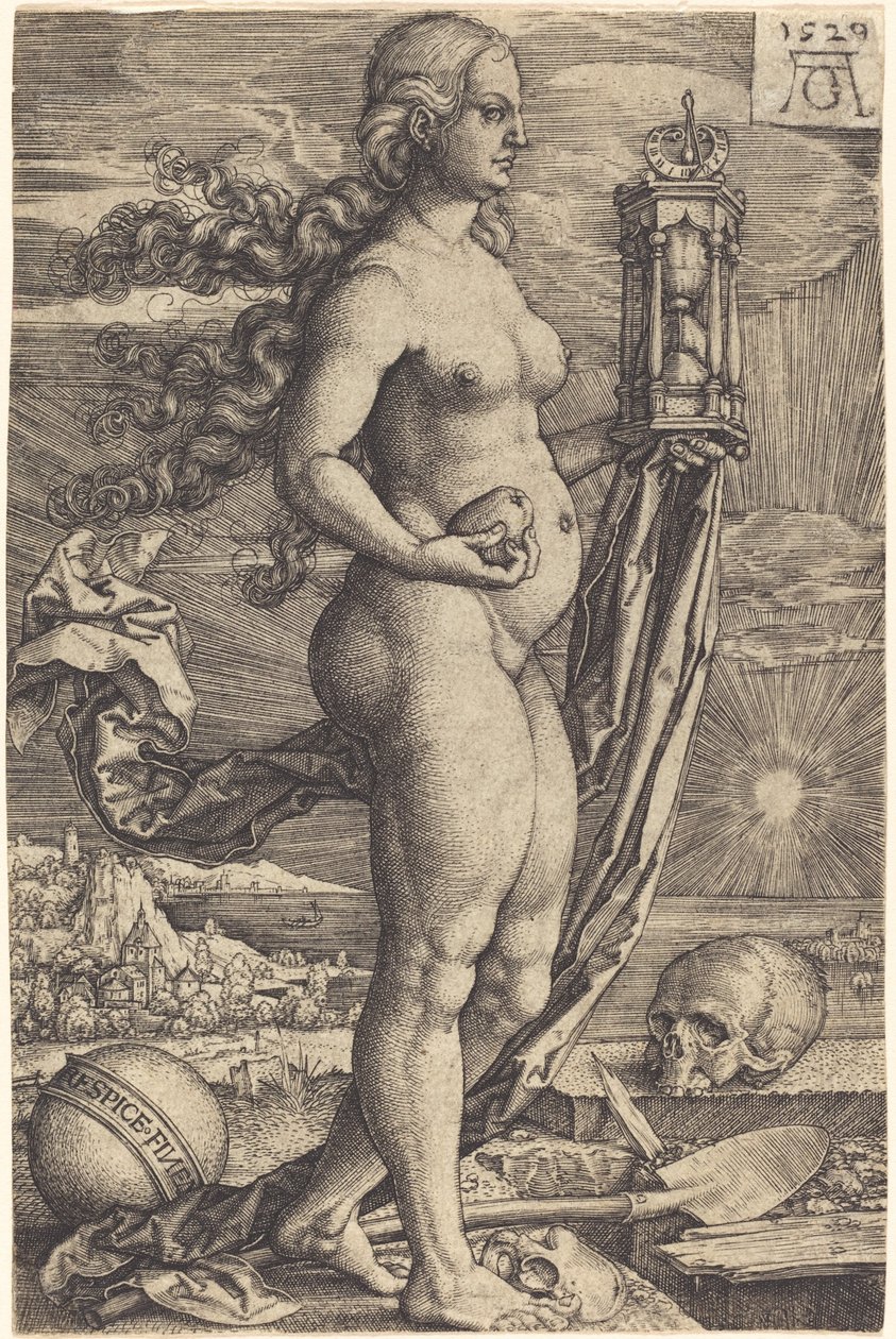 Upamiętnienie zmarłych, 1529. autorstwa Heinrich Aldegrever