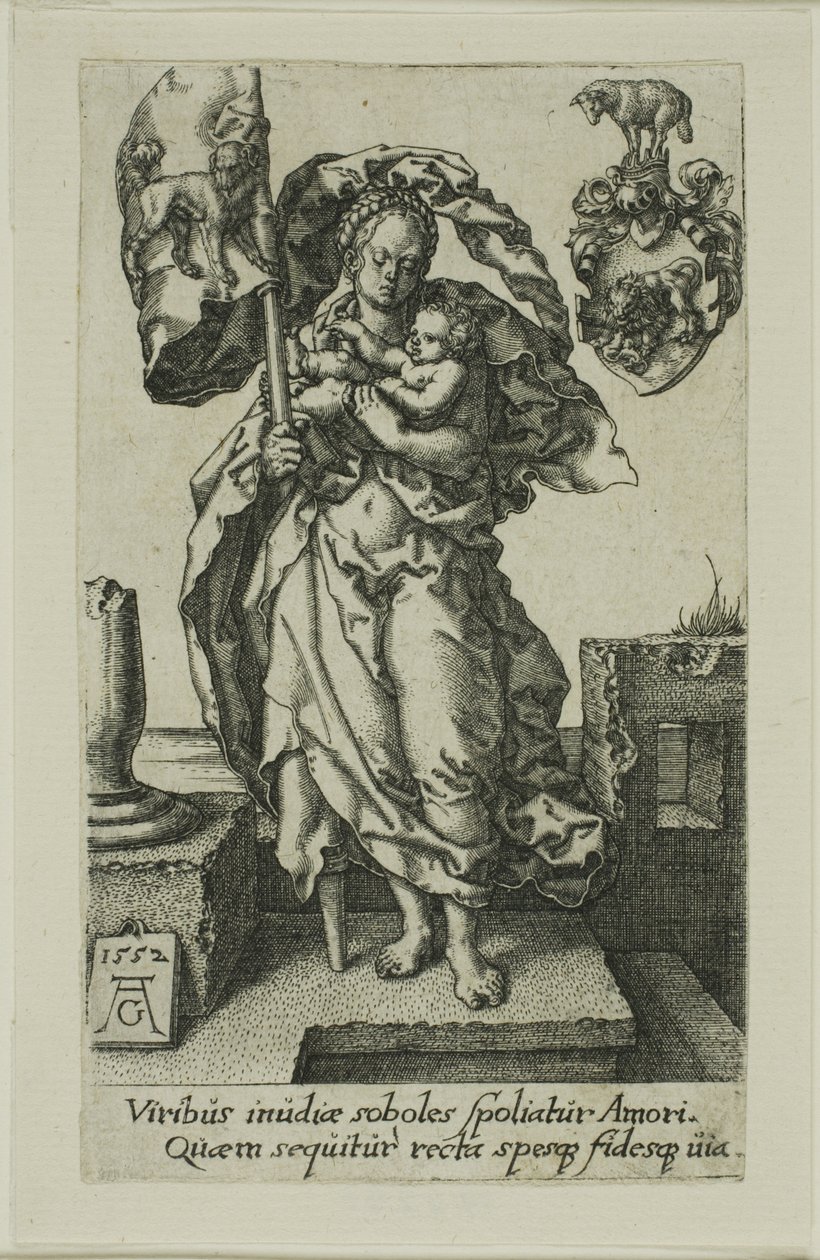 Współczucie z cnót autorstwa Heinrich Aldegrever