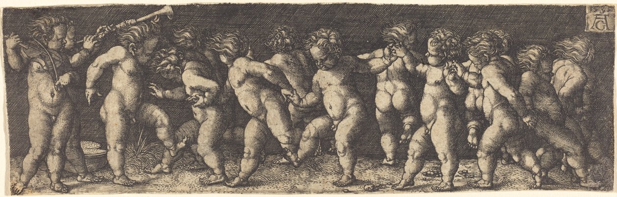 Tańczące dzieci autorstwa Heinrich Aldegrever
