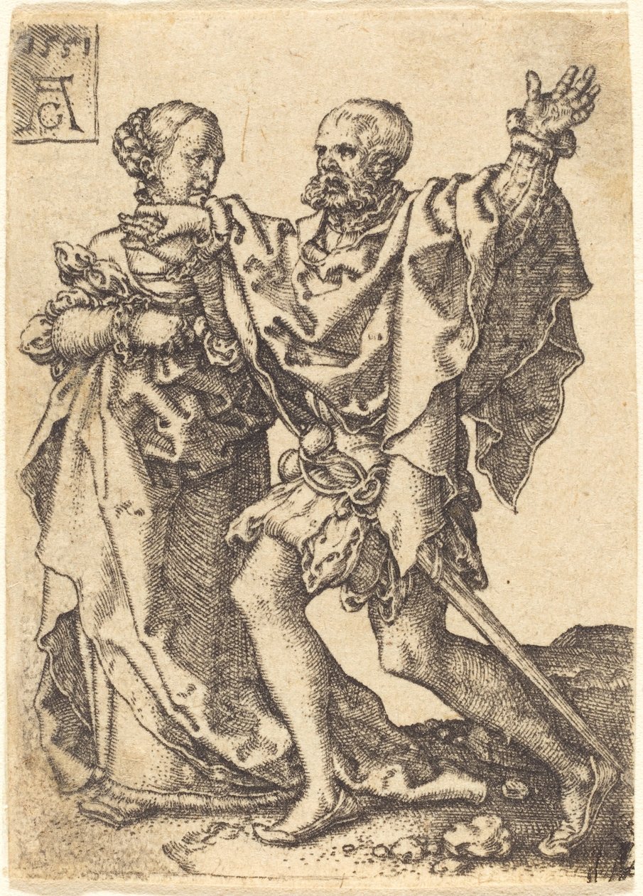 Tańcząca para autorstwa Heinrich Aldegrever
