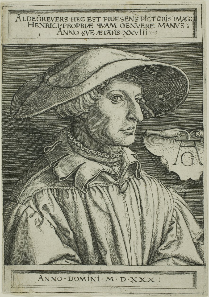 Heinrich Aldegrever, wiek 28 autorstwa Heinrich Aldegrever