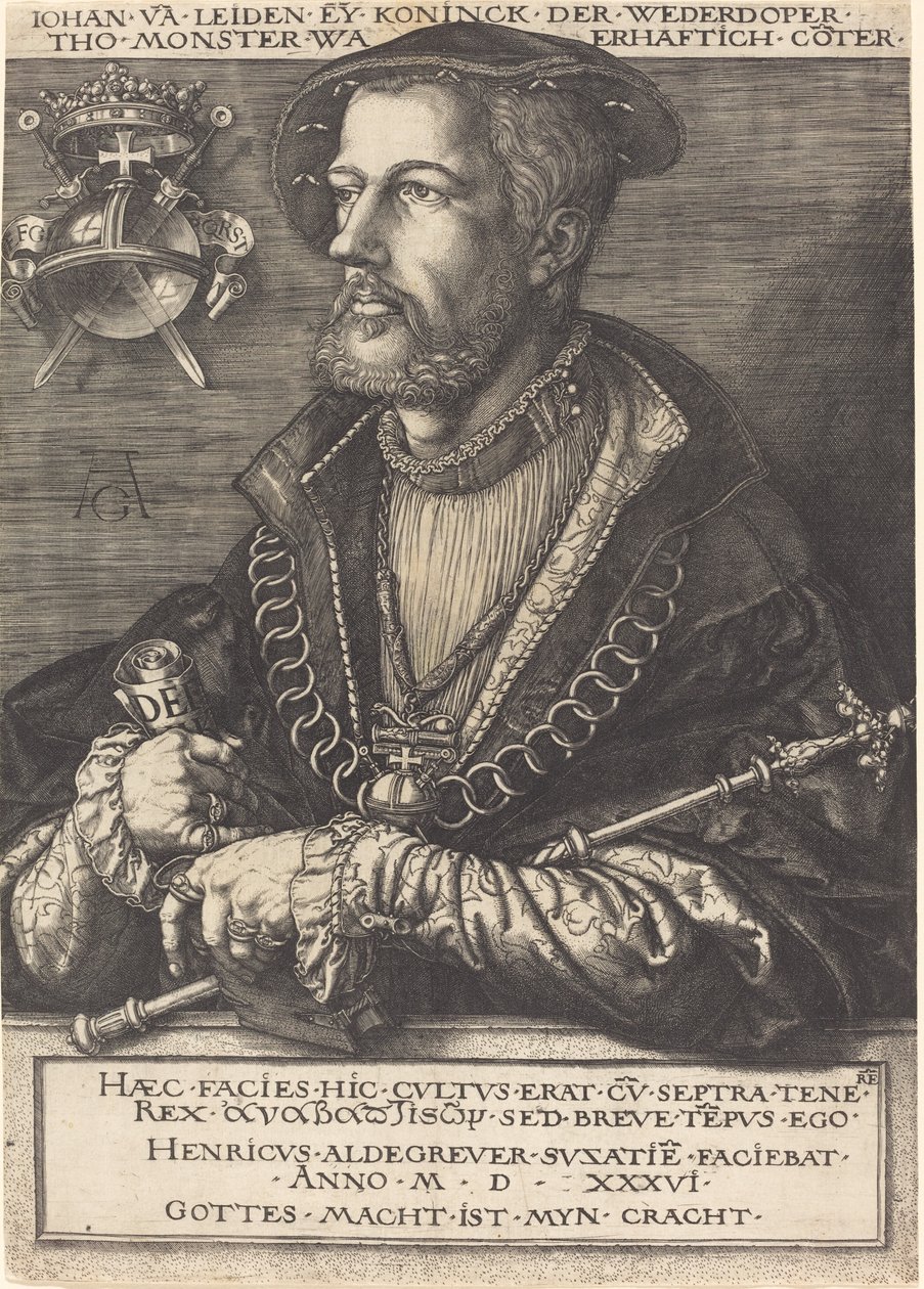 Jan van Leyden autorstwa Heinrich Aldegrever