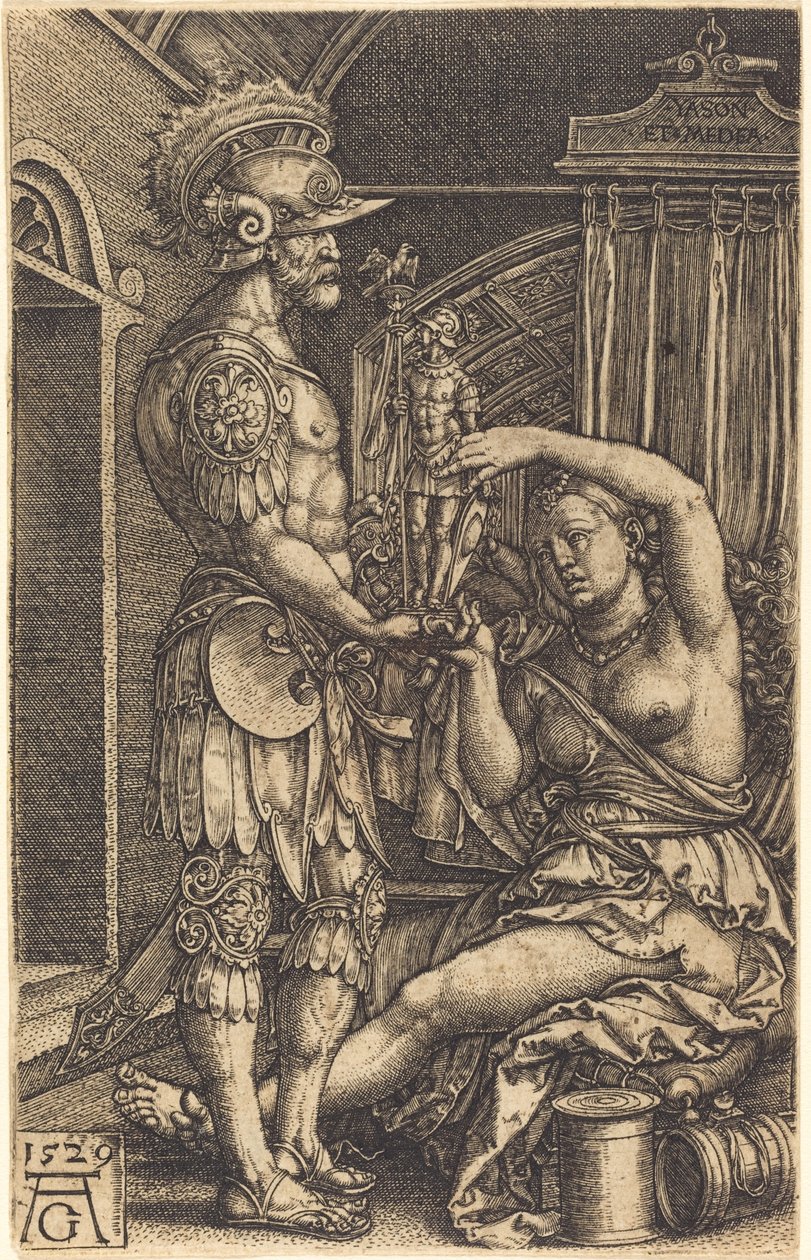 Jazon i Medea autorstwa Heinrich Aldegrever