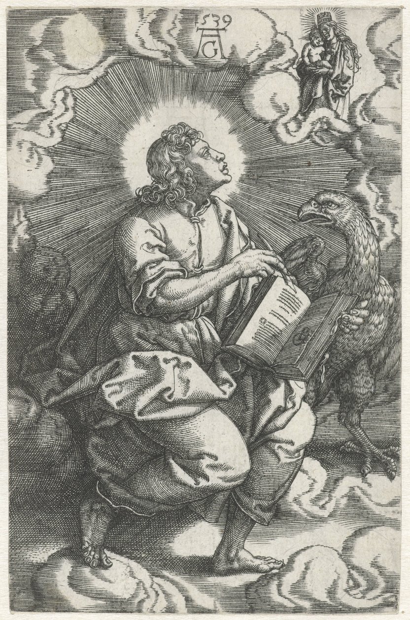 Johannes Czterech Ewangelistów (tytuł serii) autorstwa Heinrich Aldegrever