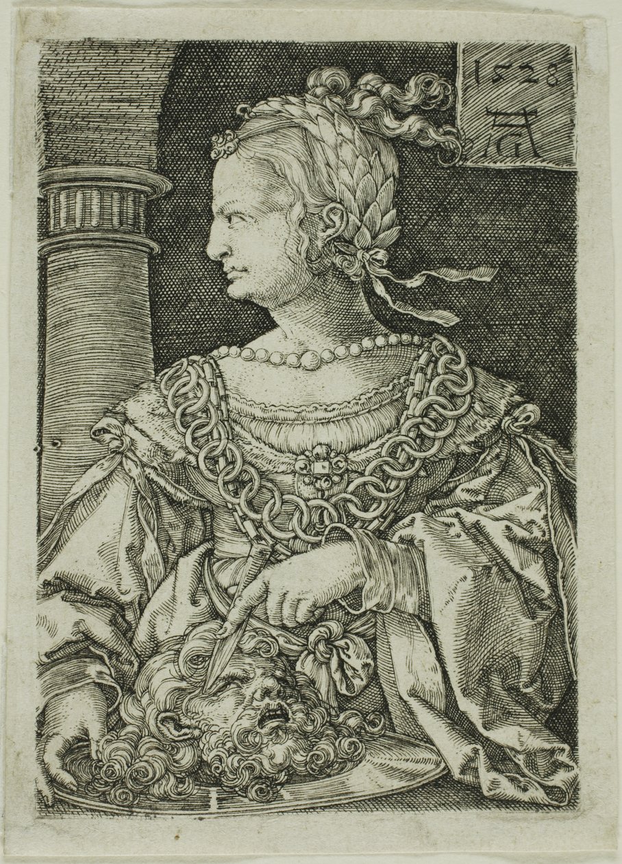 Judyta z głową Holofernesa autorstwa Heinrich Aldegrever