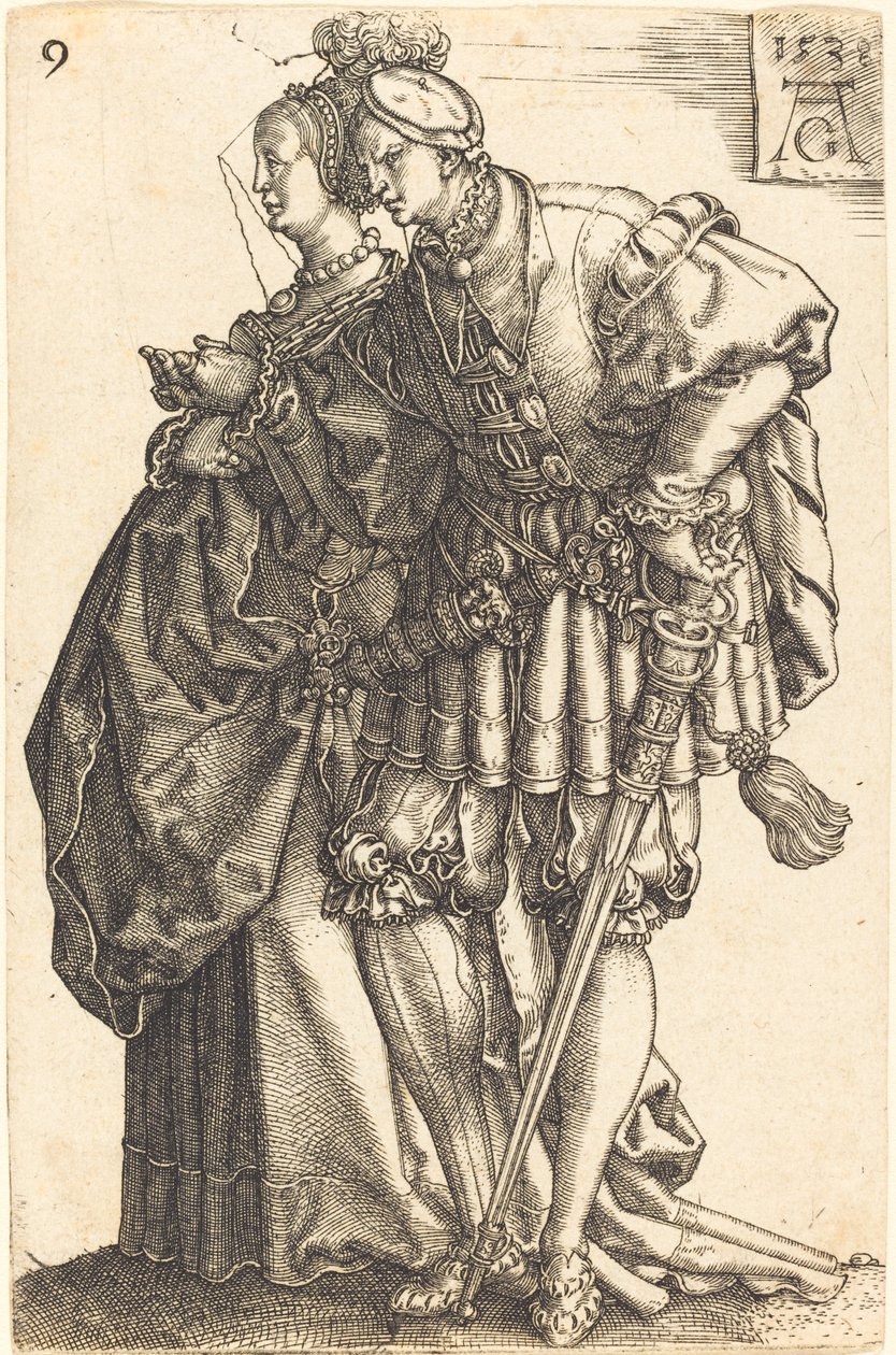Duże tancerki ślubne autorstwa Heinrich Aldegrever