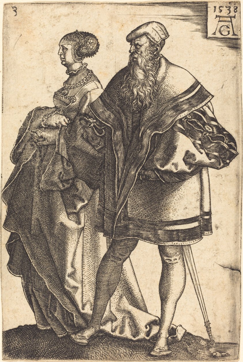 Duże tancerki ślubne autorstwa Heinrich Aldegrever