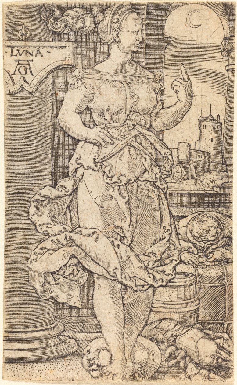 Luna autorstwa Heinrich Aldegrever