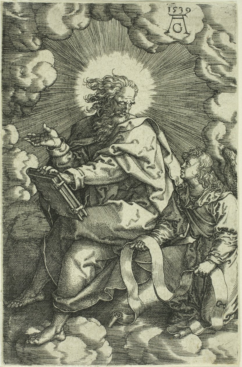 Mateusz, z Czterech ewangelistów, 1539 autorstwa Heinrich Aldegrever