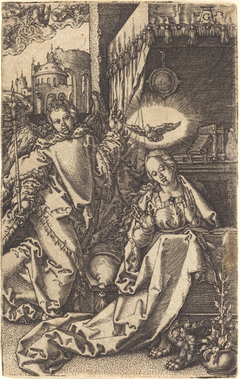 Zwiastowanie autorstwa Heinrich Aldegrever