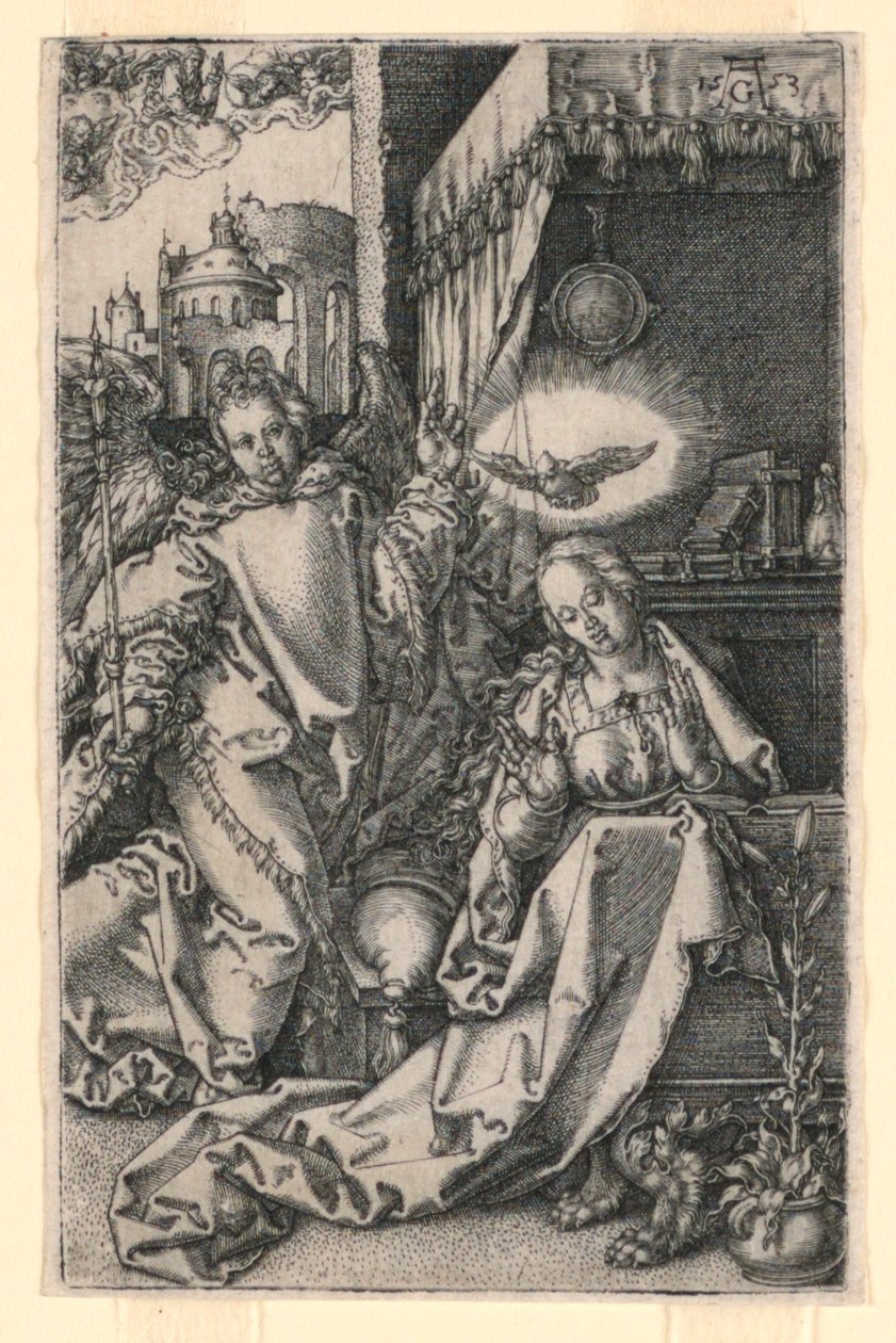 Zwiastowanie autorstwa Heinrich Aldegrever