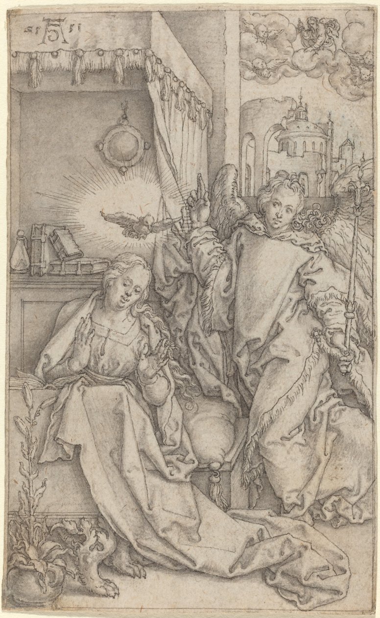Zwiastowanie, 1552. autorstwa Heinrich Aldegrever