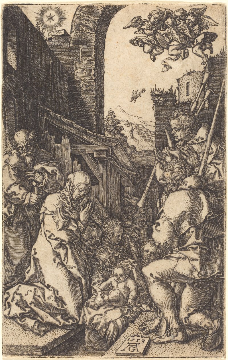 Narodzenia Pańskiego, 1553. autorstwa Heinrich Aldegrever