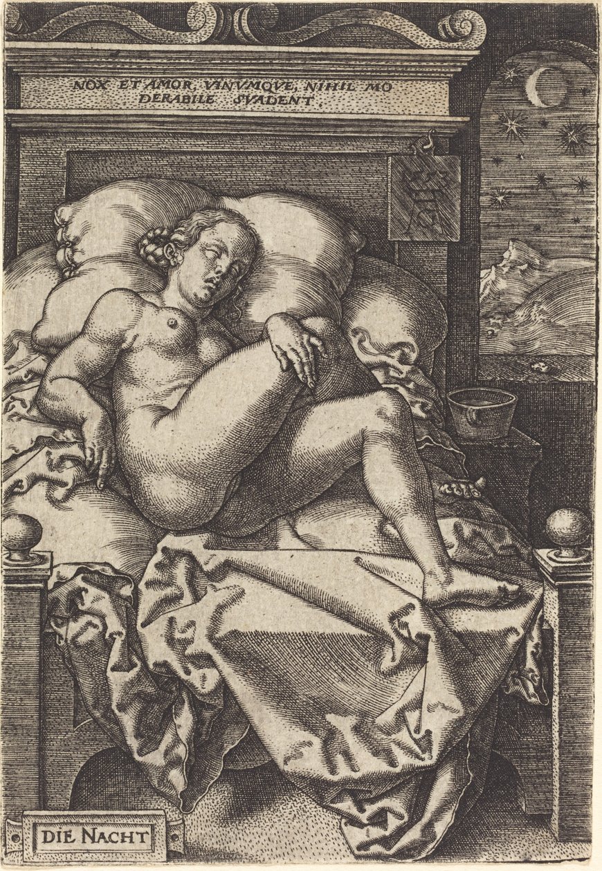 Noc, 1553. autorstwa Heinrich Aldegrever
