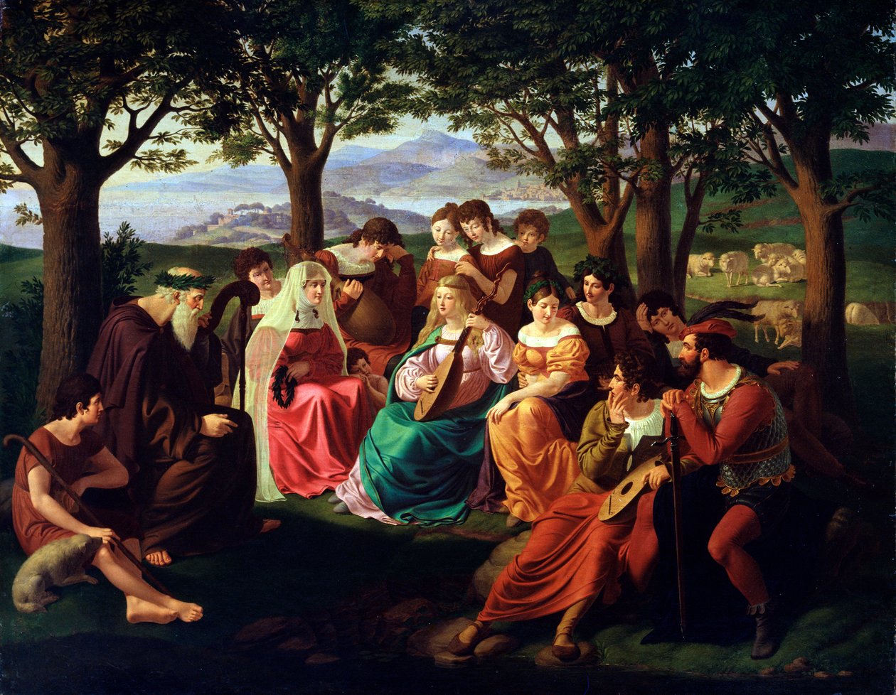Konkurs Wokalistyki, koniec XVIII lub XIX wieku autorstwa Heinrich Anton Dahling