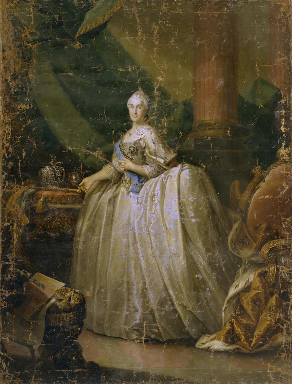 Portret cesarzowej Katarzyny II 1729-1796, 1765 autorstwa Heinrich Buchholz