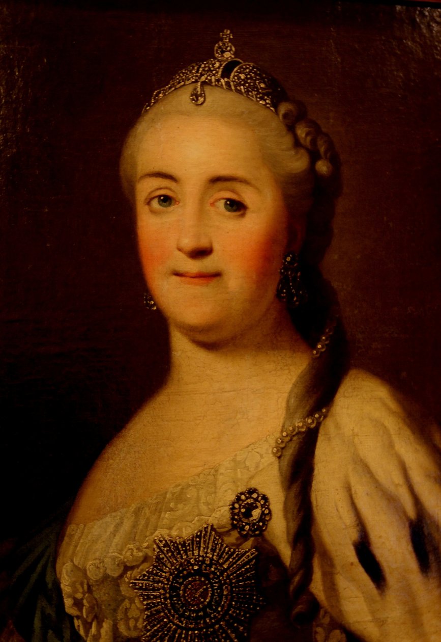 Portret cesarzowej Katarzyny II 1729-1796, lata 70. XVIII w autorstwa Heinrich Buchholz