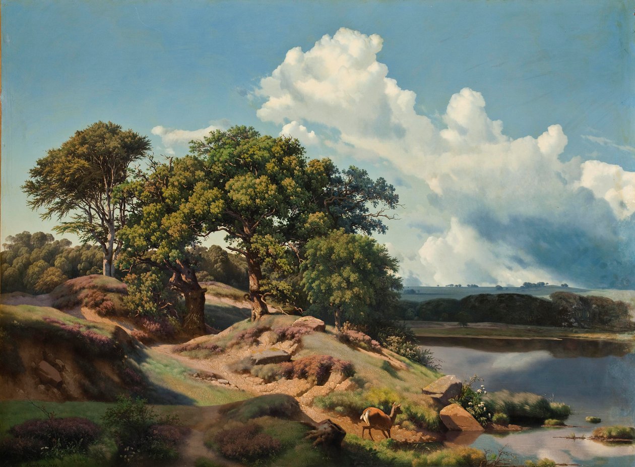 Duński: duński krajobraz. Duński krajobraz. autorstwa Heinrich Buntzen