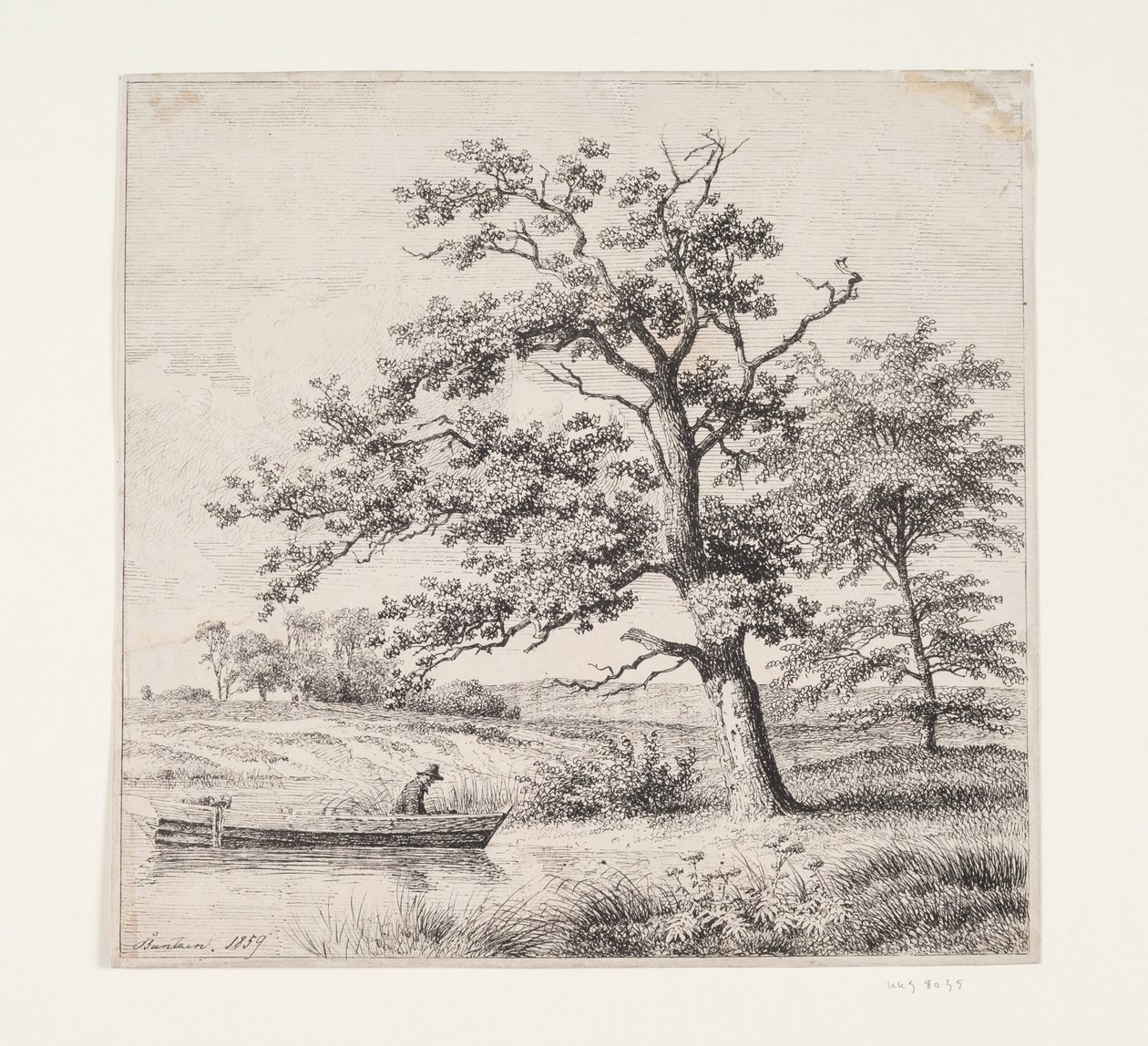 Dęby nad jeziorem autorstwa Heinrich Buntzen
