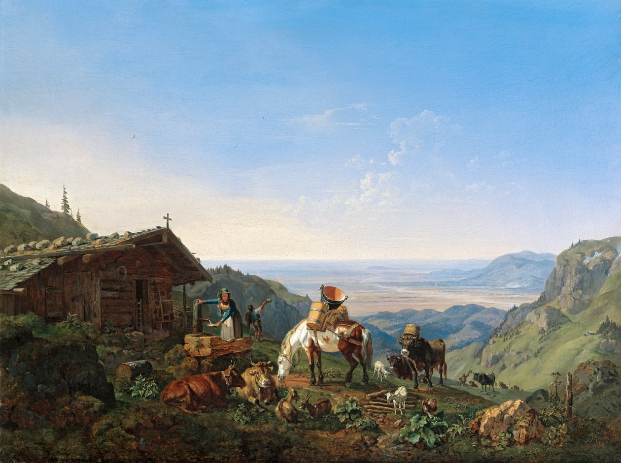 Winda do Jałmużny na Benediktenwand autorstwa Heinrich Burkel