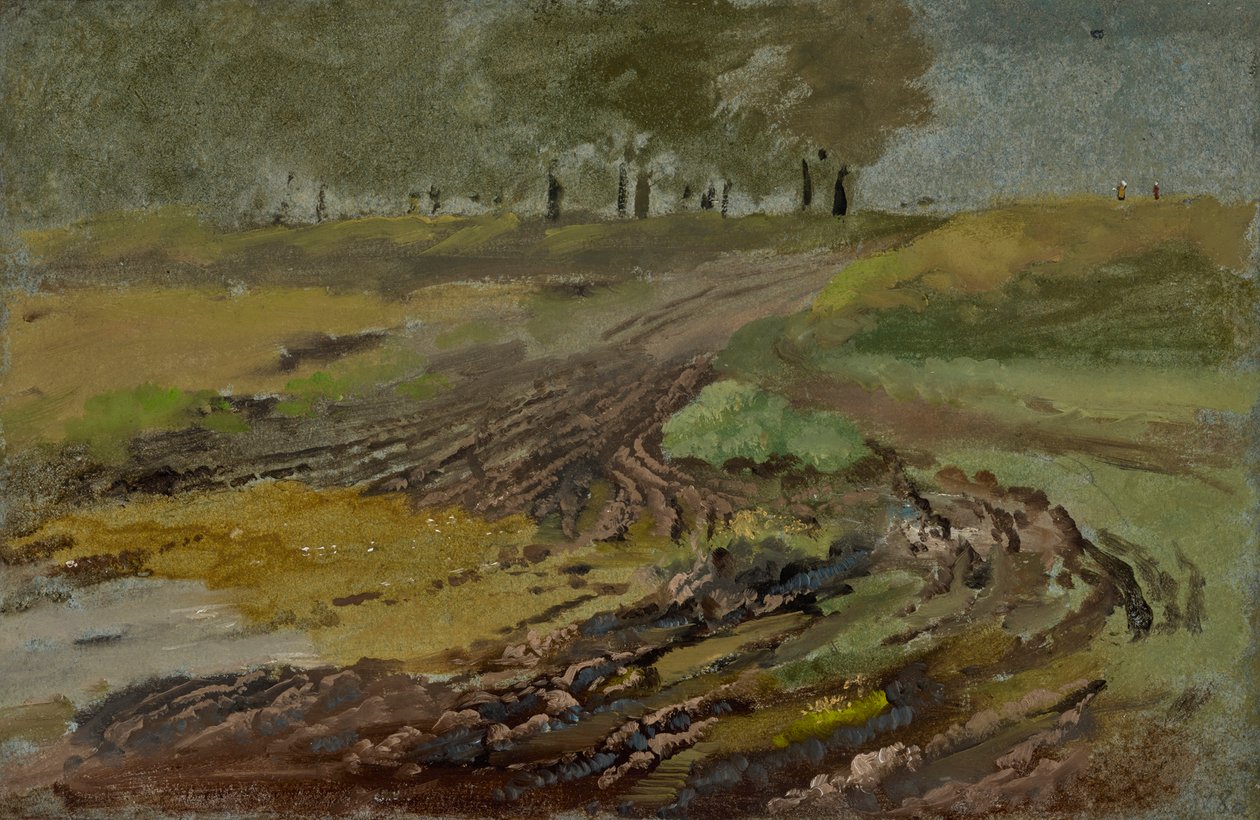 Ślady wózków w terenie autorstwa Heinrich Burkel