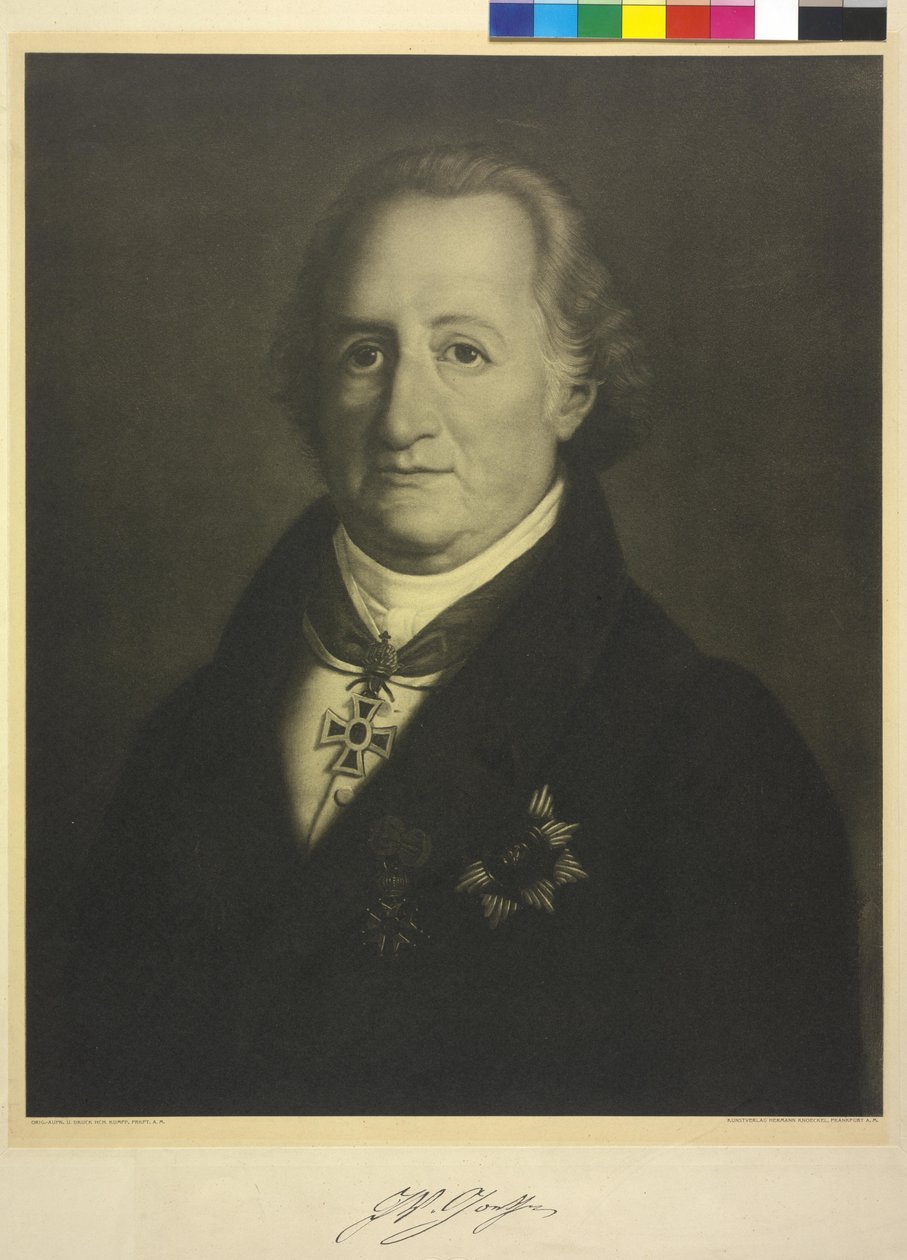 Johann Wolfgang von Goethe autorstwa Heinrich Christoph Kolbe