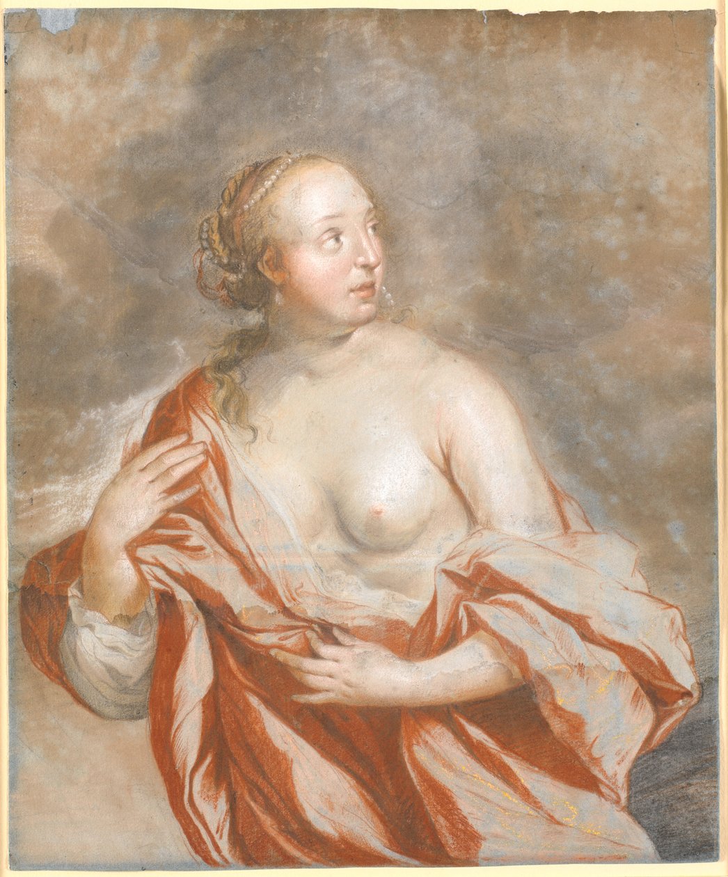 Kobieta w niebezpieczeństwie, ½ figury autorstwa Heinrich Dittmers