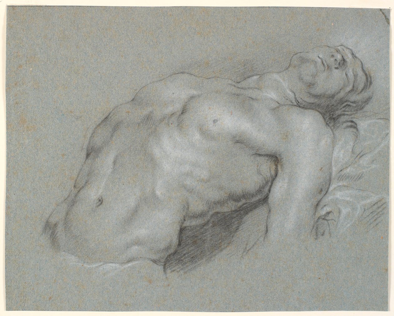 Tułów mocno pochylonego modelu męskiego autorstwa Heinrich Dittmers