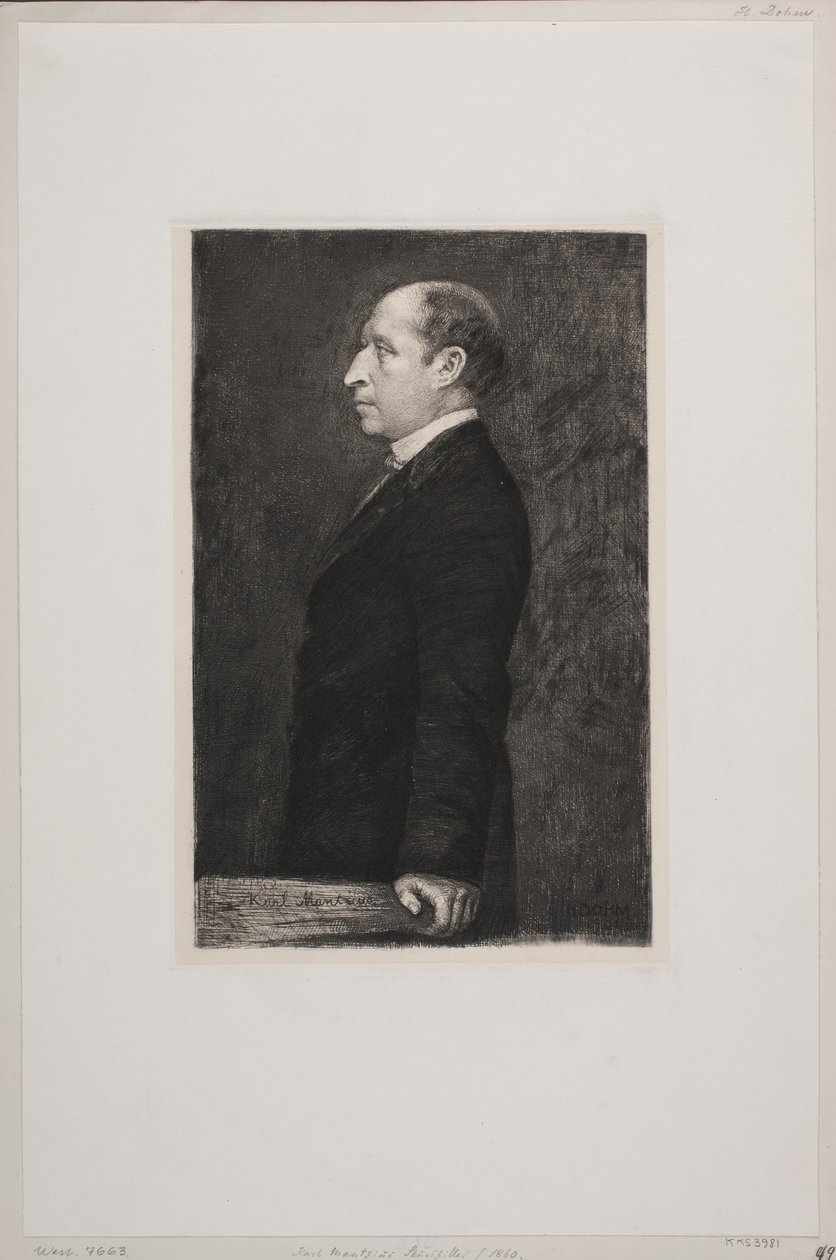 Karl Mantzius autorstwa Heinrich Dohm