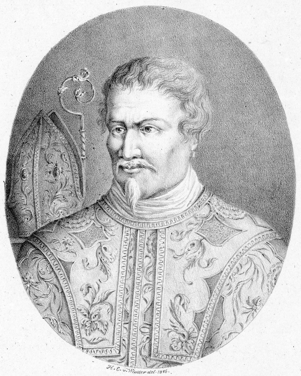 Przedstawiona osoba:  Agostino Steffani autorstwa Heinrich Eduard Winter