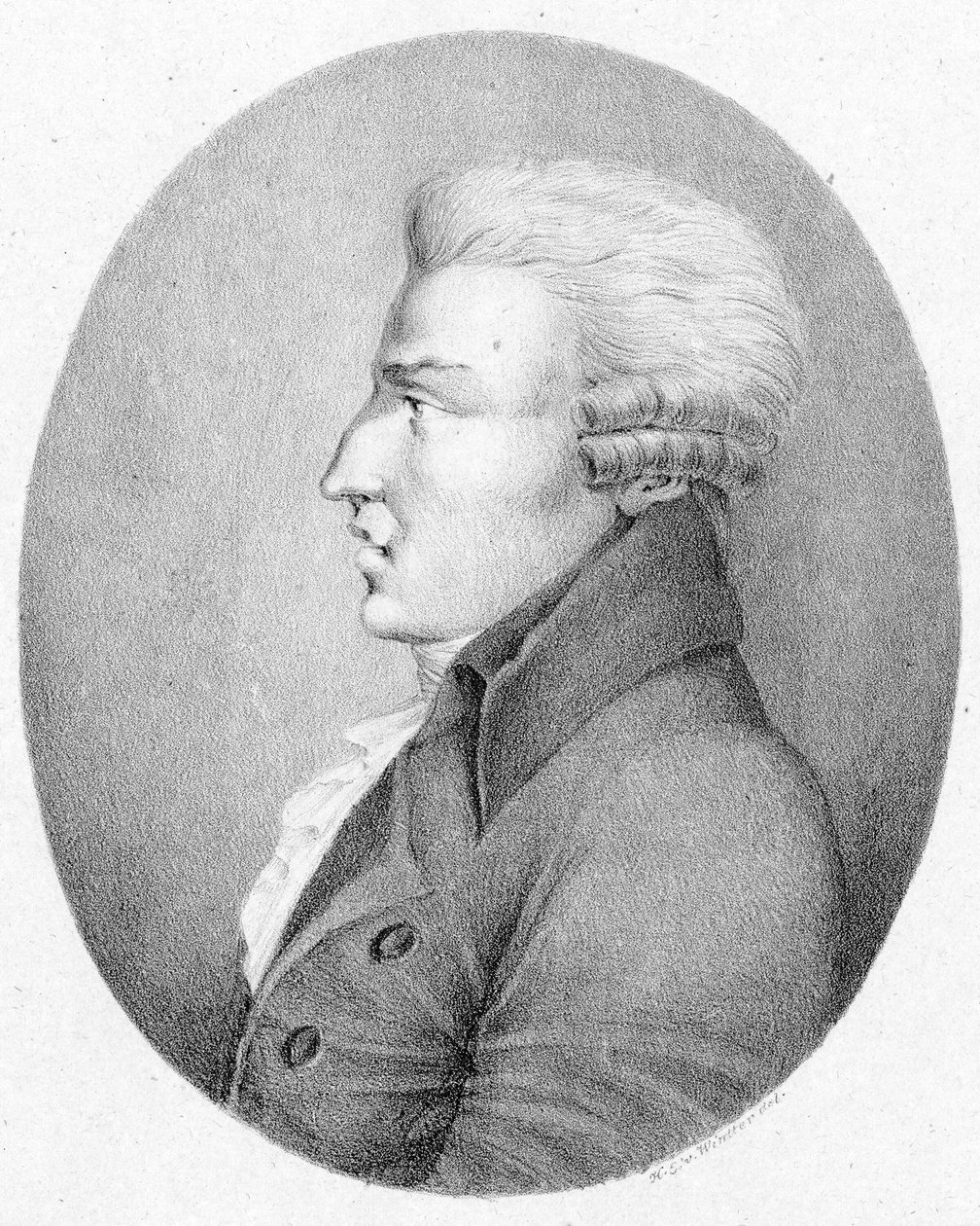 Przedstawiona osoba:  Francesco Durante autorstwa Heinrich Eduard Winter