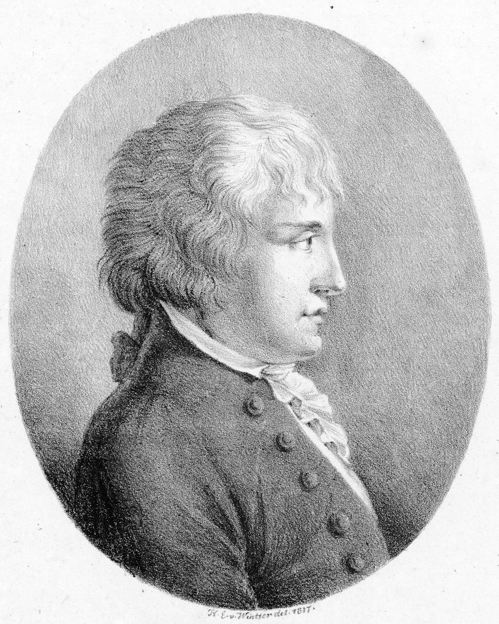 Przedstawiona osoba: Giovanni Battista Pergolesi autorstwa Heinrich Eduard Winter