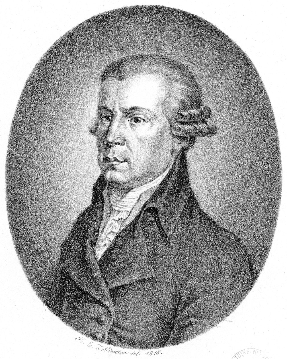 Przedstawiona osoba: Johann Georg Albrechtsberger autorstwa Heinrich Eduard Winter