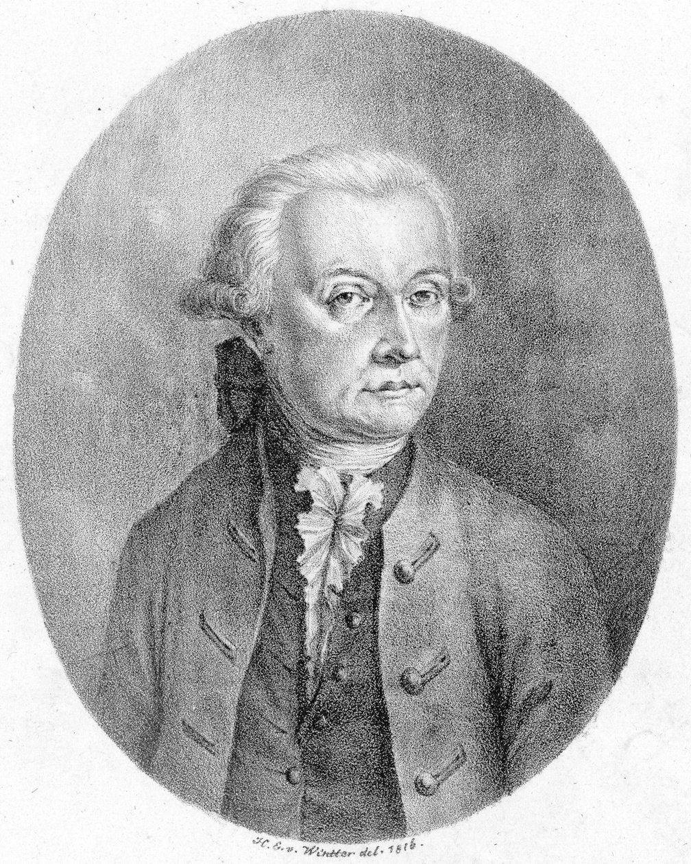 Przedstawiona osoba:  Leopold Mozart autorstwa Heinrich Eduard Winter