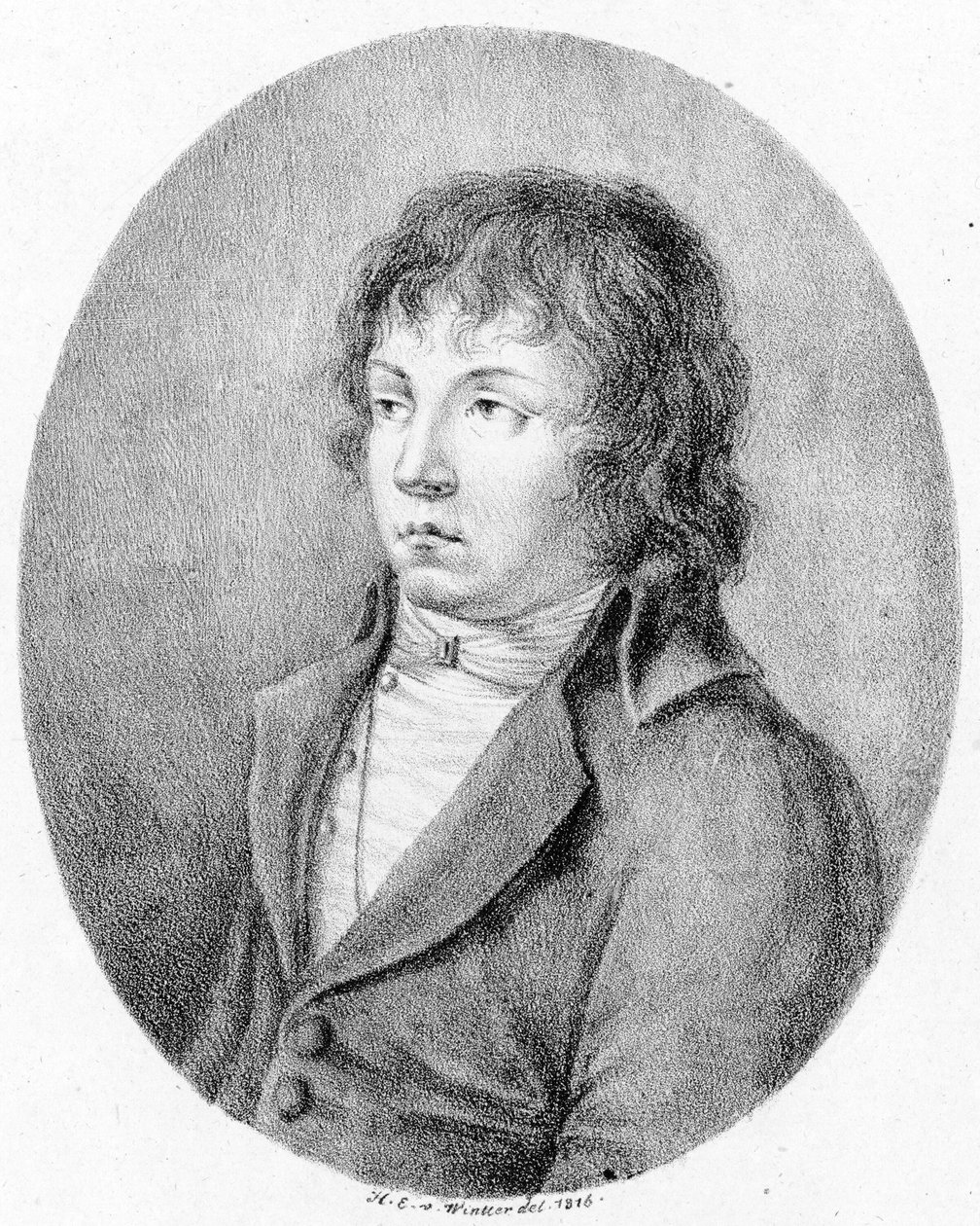 Przedstawiona osoba:  Luigi Marchesi autorstwa Heinrich Eduard Winter