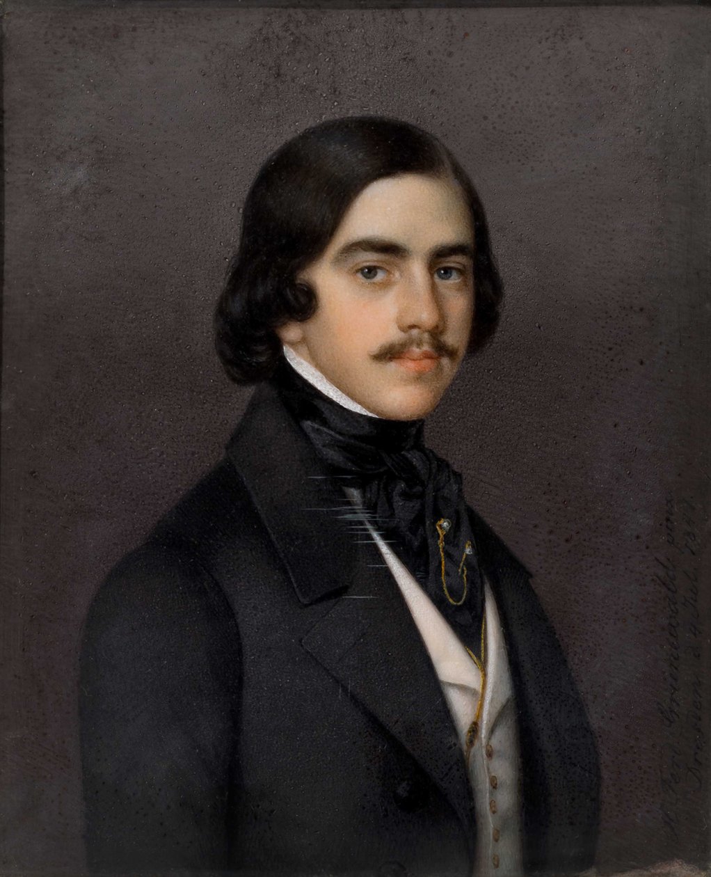 Portret Michaiła Aleksandrowicza Bakunina 1814-1876, 1841. autorstwa Heinrich Ferdinand Grünewald