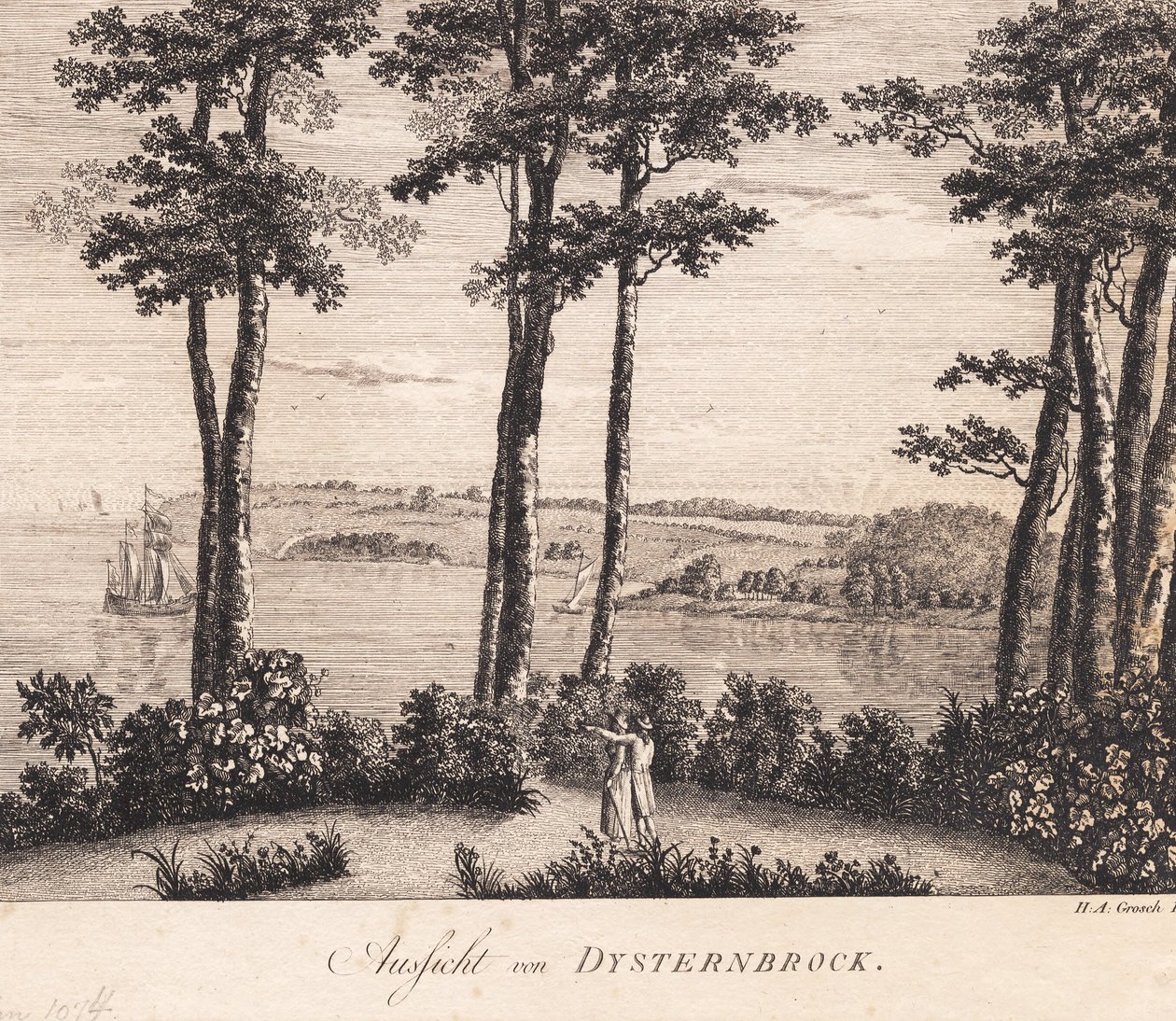 Widok z Dysterbroch autorstwa Heinrich Grosch