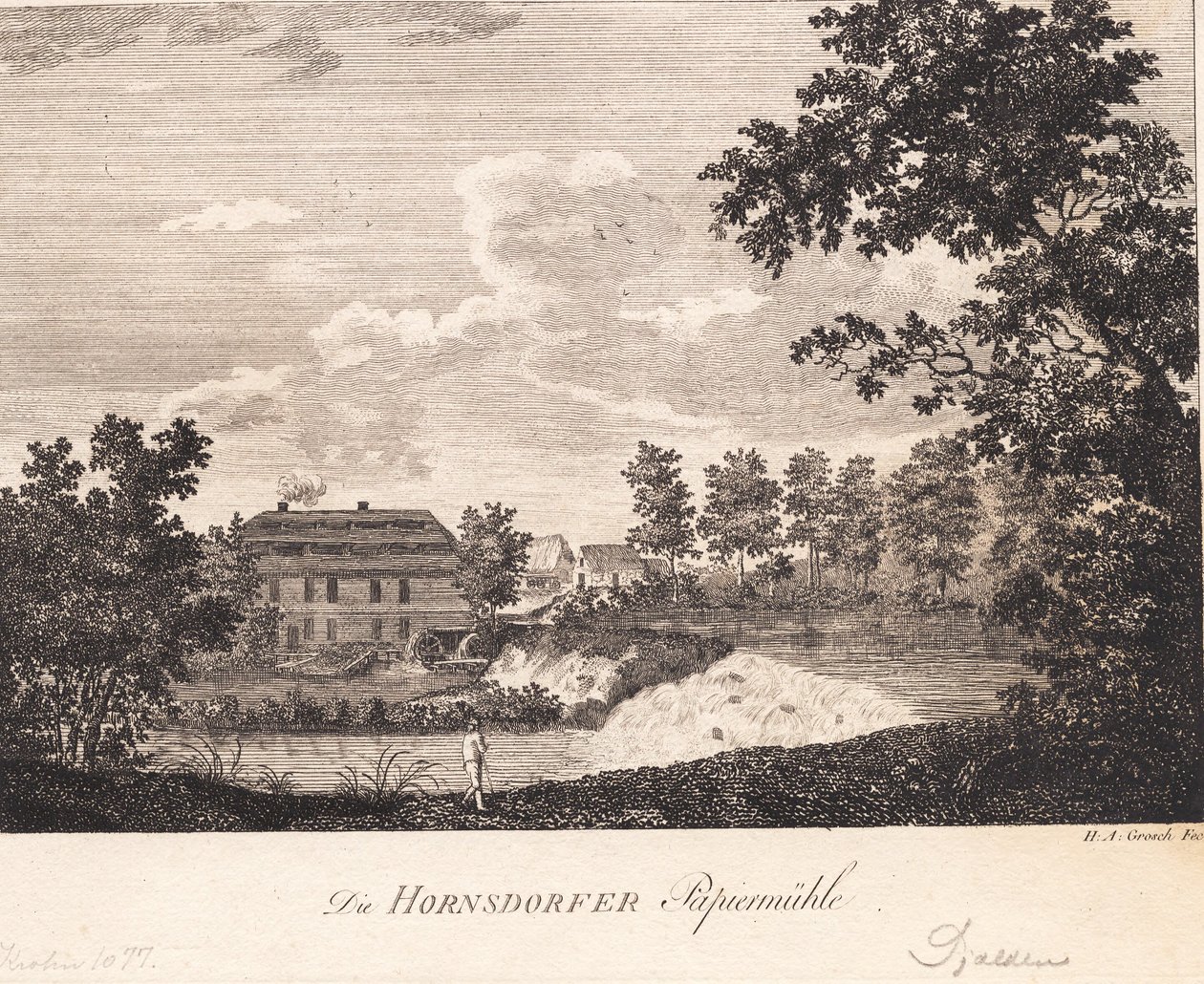 Papiernia Hornsdorf autorstwa Heinrich Grosch