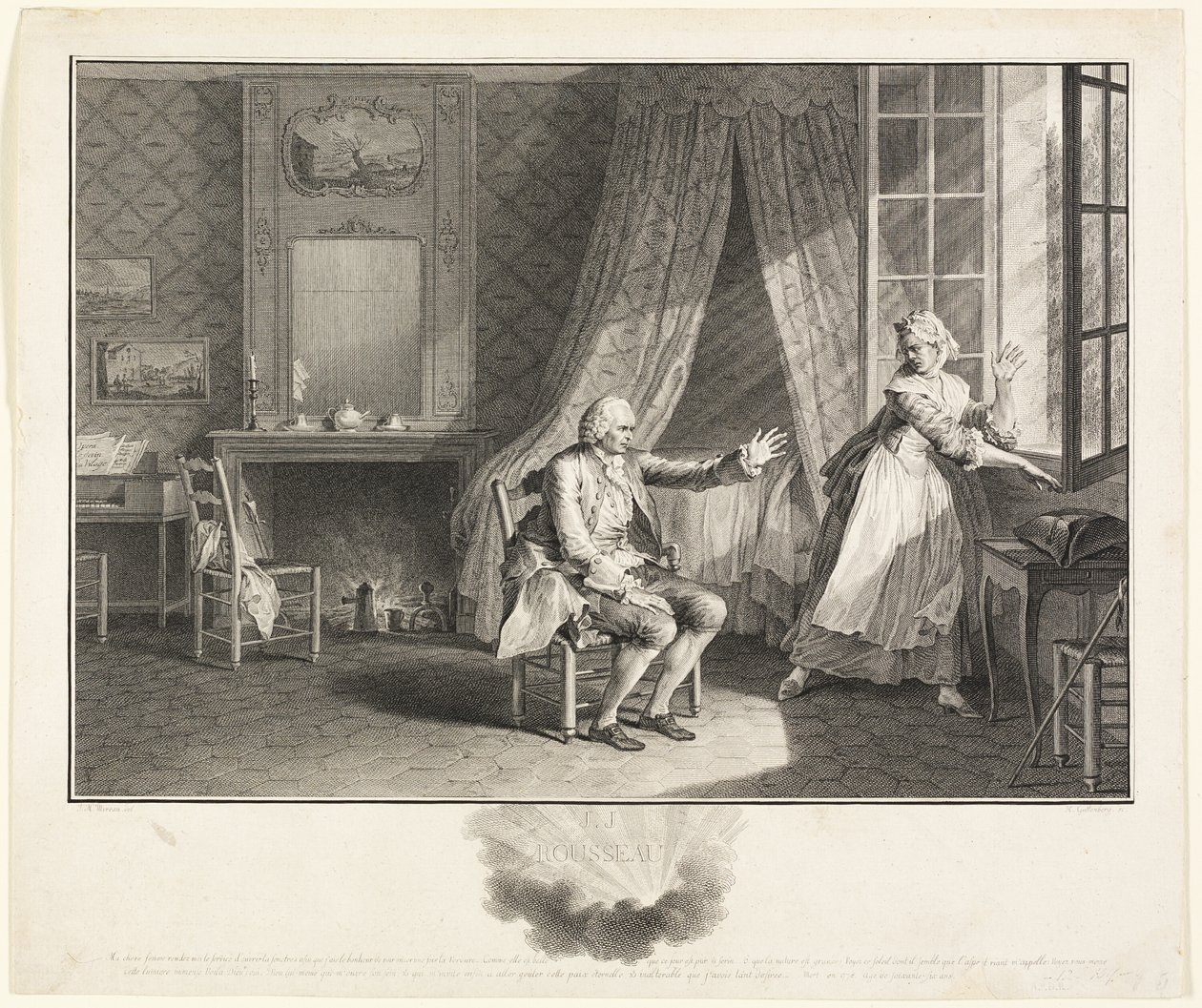 Ostatnie słowa Jeana Jacquesa Rousseau autorstwa Heinrich Guttenberg