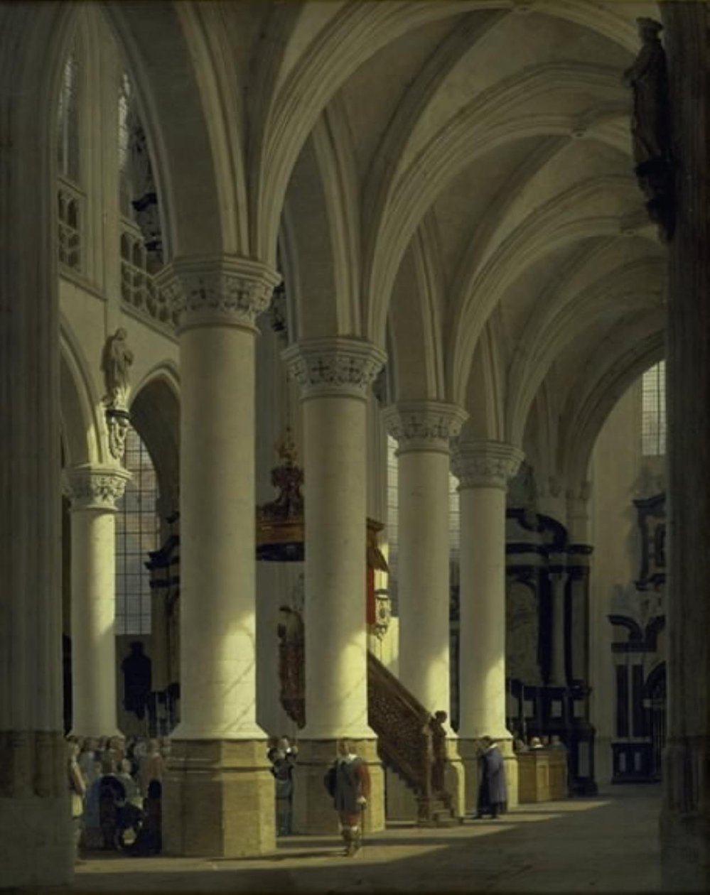Kościół św. Szablon w Brukseli autorstwa Heinrich Hansen