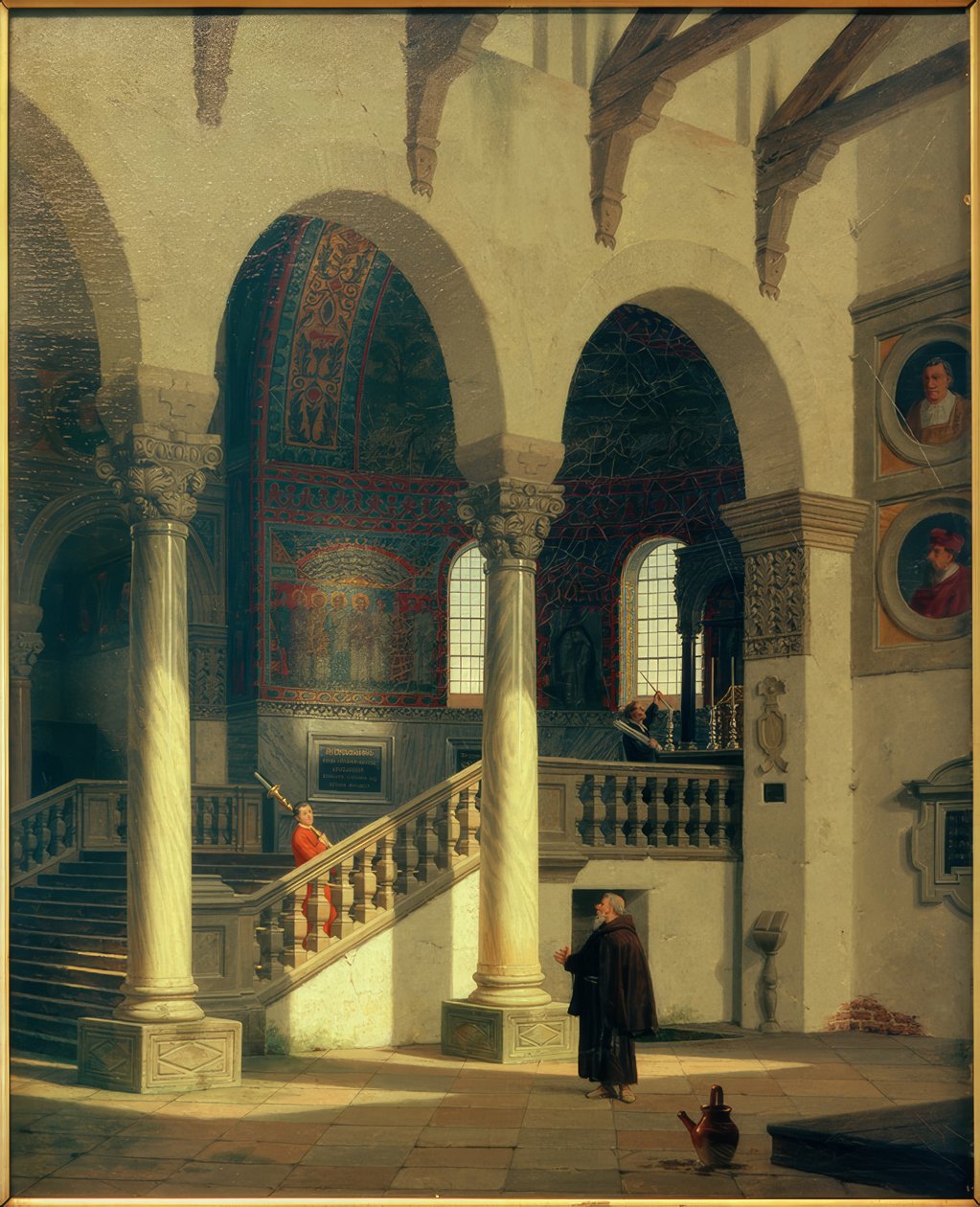Ravenna, S.Apollinare in Classe / malarstwo v. Heinrich Hansen autorstwa Heinrich Hansen