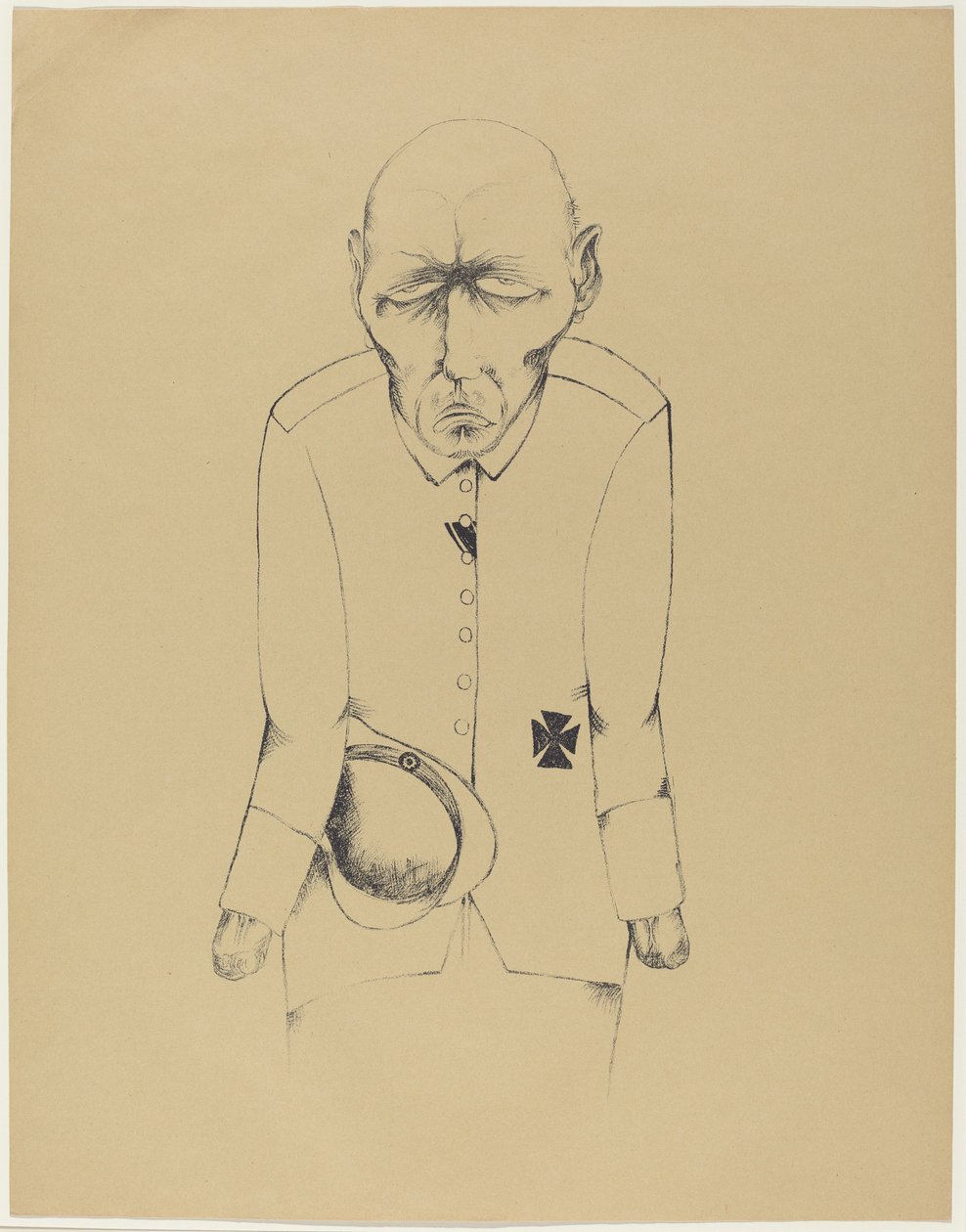 Bezrobotny mężczyzna autorstwa Heinrich Hoerle