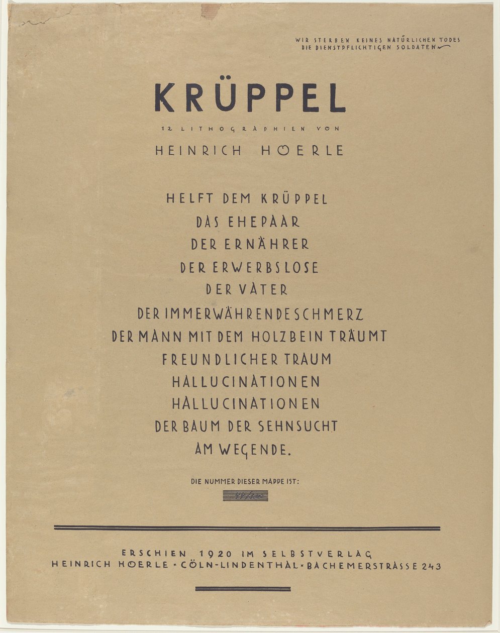 kaleki autorstwa Heinrich Hoerle