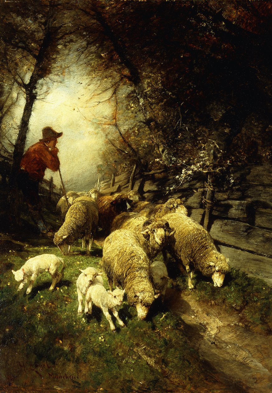 Między ogrodami autorstwa Heinrich Johann von Zugel