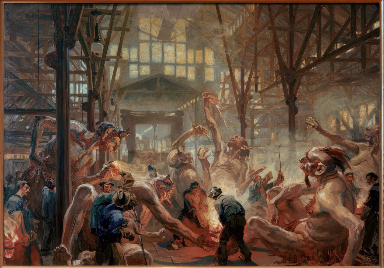 Diabły Kruppa autorstwa Heinrich Kley