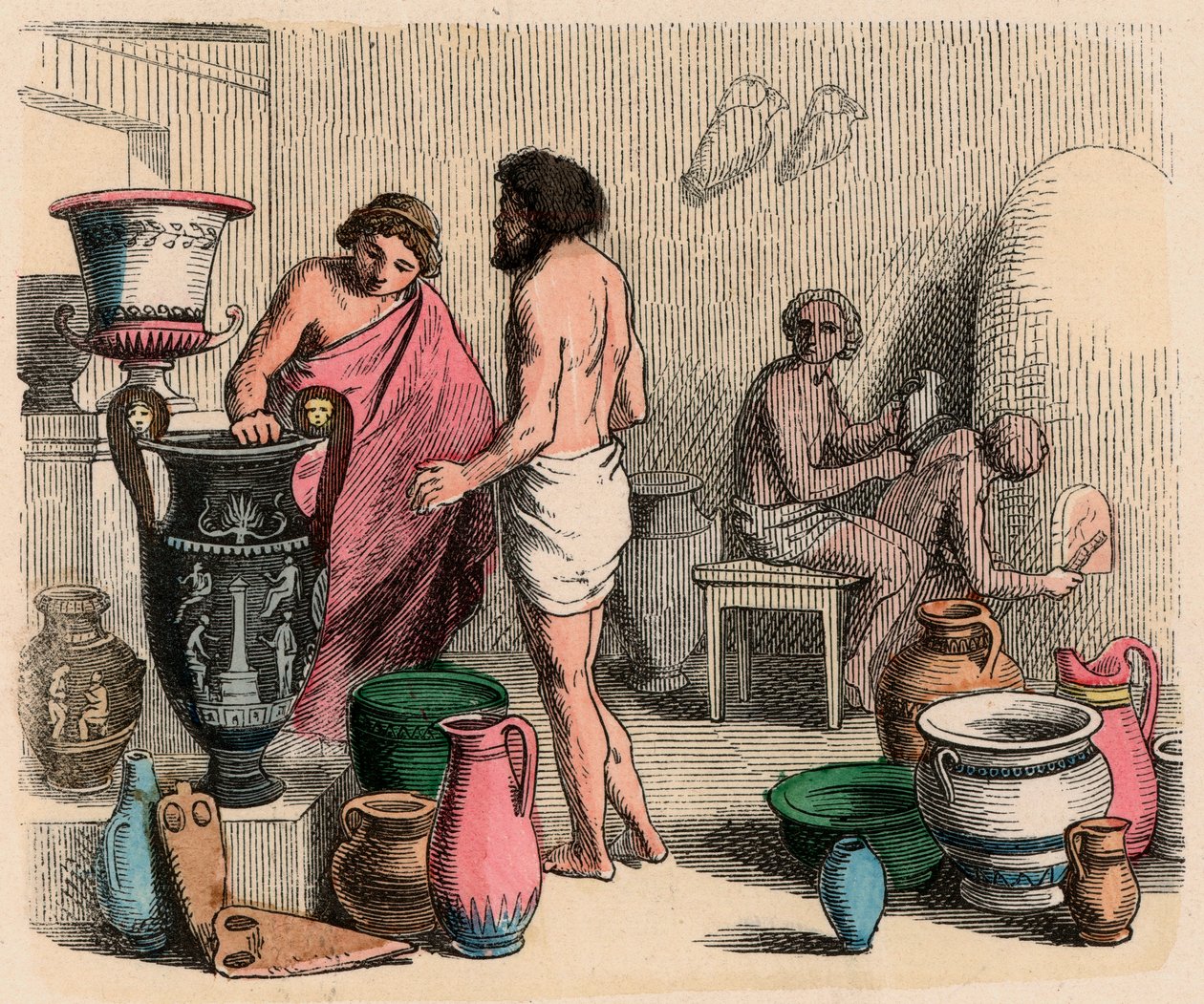 Starożytna Grecja: ceramika autorstwa Heinrich Leutemann