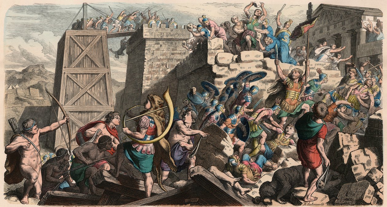 Starożytny Rzym: wojsko, szturm na miasto autorstwa Heinrich Leutemann